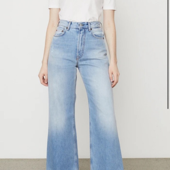 Acne Studio light wash wide leg relaxed fit baggy  HTF - Picture 2 of 16